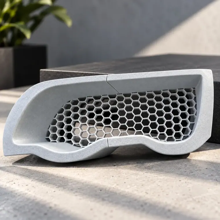 Rejilla de ventilación impresa en 3D para un BMW E46 de competencia